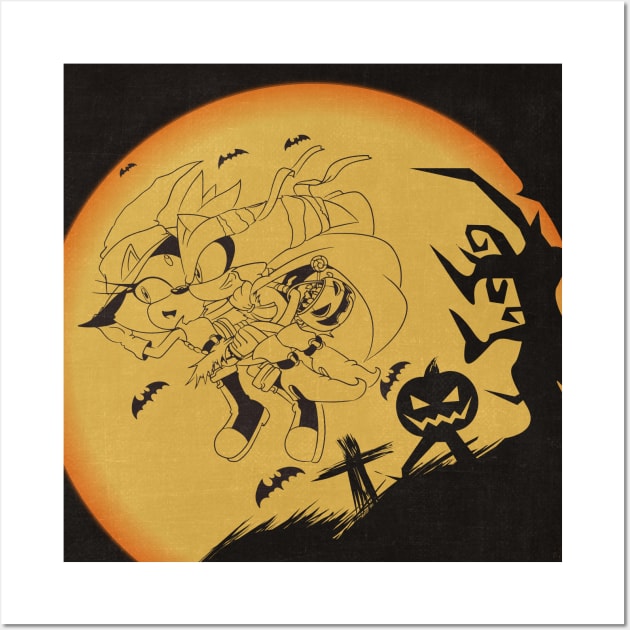 Silver and Blaze Halloween design Wall Art by idolnya